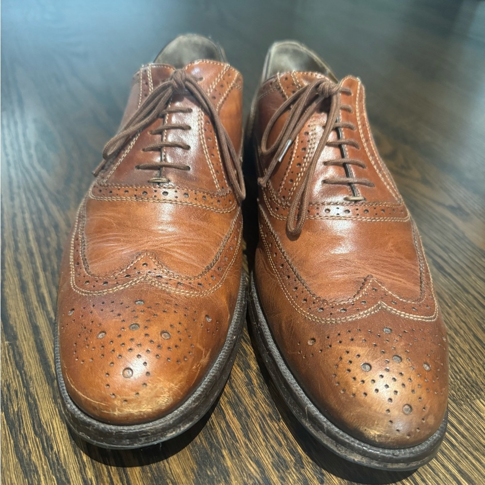 Men’s leather oxfords. Size 10. - Picture 2 of 4